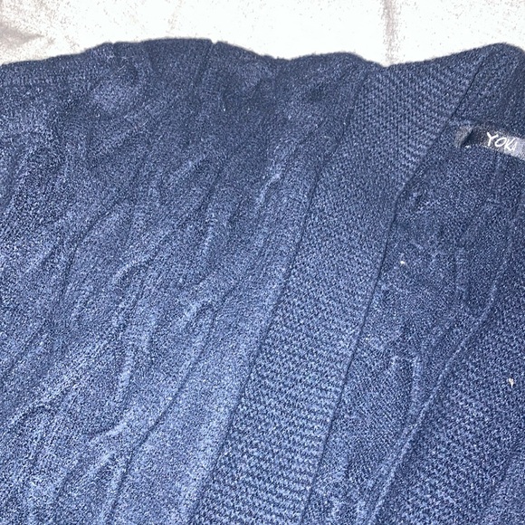 Open dark navy cardigan - Picture 3 of 8